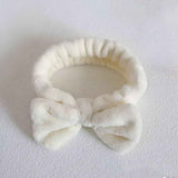 Autumn/Winter Plush Bow Headband Pink