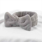 Autumn/Winter Plush Bow Headband White