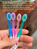 Disposable 3-in-1 Soft Toothbrush with Burst Bead