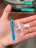 Disposable 3-in-1 Soft Toothbrush with Burst Bead