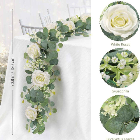 Eucalyptus Flower Vine – White