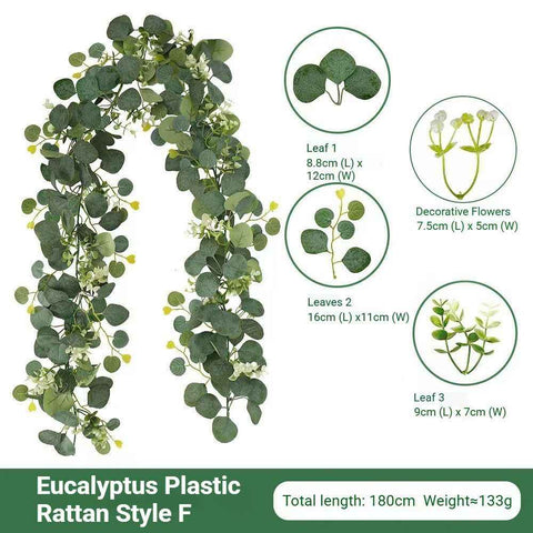 Eucalyptus with Flowers - 60 Heads-F