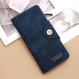F309-12 Red Matte Long Wallet with Zipper and Magnet 2-Pack