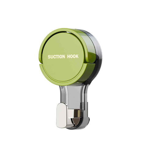 green Suction cup hook