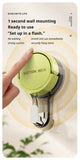 green Suction cup hook