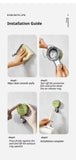 green Suction cup hook