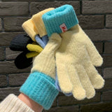 Knit Gloves Red