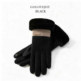 Ladies Winter Warm Cashmere Gloves DY50 Gray