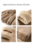 Ladies Winter Warm Cashmere Gloves DY50 Gray