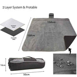 utdoor Camping Blanket - Black