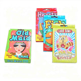 Set of 4 Assorted Card Games Crazy Eights Old Maid Hearts And Go Fish