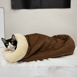 Universal Warm Pet Bed for Cats and Dogs Dark Brown