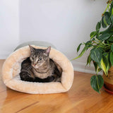 Universal Warm Pet Bed for Cats and Dogs Upgraded Support Style Gray