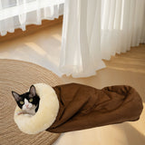 Universal Warm Pet Bed for Cats and Dogs Upgraded Support Style Gray