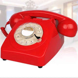 Wireless Bluetooth Desk Phone Style 2-dark red