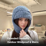 Women Plain Aviator Hat with Earflaps Pink