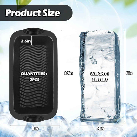 4 Pack Extra Large Ice Block Mold Black In Australia - Darrahopens