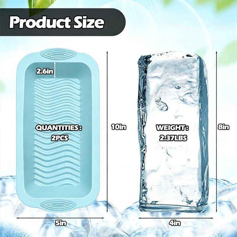 4 Pack Extra Large Ice Block Mold-Morandi Blue In Australia - Darrahopens