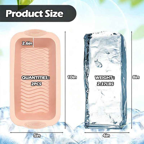4 Pack Extra Large Ice Block Mold-Morandi Pink In Australia - Darrahopens