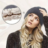 2Pcs Knit Beanie Navy blue 02