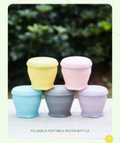 4Pcs Portable Folding Outdoor Water Cup - grey