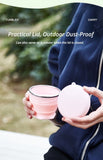 4Pcs Portable Folding Outdoor Water Cup - sky blue