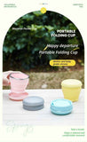 4Pcs Portable Folding Outdoor Water Cup - purple
