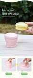 4Pcs Portable Folding Outdoor Water Cup - Light green