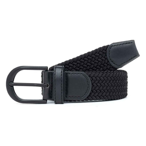 Men's Woven Belt Black 01