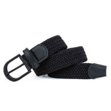Men's Woven Belt Navy Blue 02