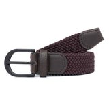 Men's Woven Belt Brown 01