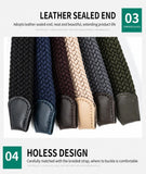 Men's Woven Belt Brown 01