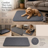 2pcs Grey Pet Pad, Size L (70×50cm) In Australia - Darrahopens