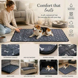 2pcs Grey Bone Print Pet Pad, Size S (50×35cm) In Australia - Darrahopens