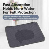 2pcs Grey Bone Print Pet Pad, Size S (50×35cm) In Australia - Darrahopens