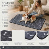2pcs Grey Bone Print Pet Pad, Size M (60×45cm) In Australia - Darrahopens