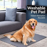 2pcs Grey Leaf Print Pet Pad, Size M (60×45cm) In Australia - Darrahopens