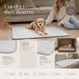2pcs Grey Ice Silk Pet Pad, Size L (70×55cm) In Australia - Darrahopens