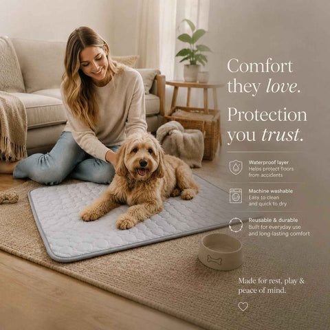 2pcs Grey Ice Silk Pet Pad, Size XL (100×75cm) In Australia - Darrahopens