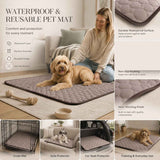 2pcs Coffee Ice Silk Pet Pad, Size S (50×40cm) In Australia - Darrahopens