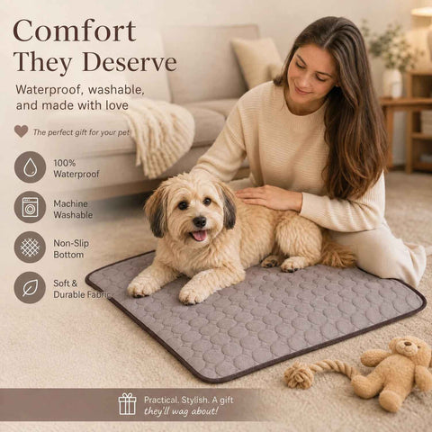 2pcs Coffee Ice Silk Pet Pad, Size XL (100×75cm) In Australia - Darrahopens
