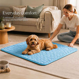2pcs Blue Ice Silk Pet Pad, Size L (70×55cm) In Australia - Darrahopens
