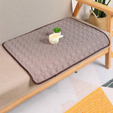 2pcs Pink Ice Silk Pet Pad, Size S (50×40cm)