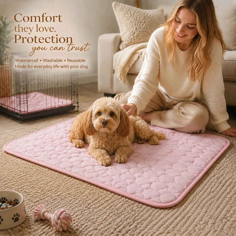 2pcs Pink Ice Silk Pet Pad, Size M (60×50cm) In Australia - Darrahopens