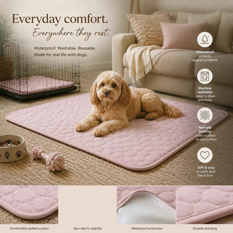2pcs Pink Ice Silk Pet Pad, Size L (70×55cm) In Australia - Darrahopens