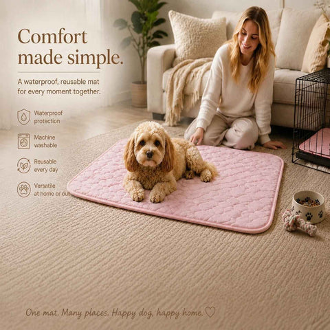 2pcs Pink Ice Silk Pet Pad, Size XL (100×75cm) In Australia - Darrahopens