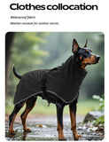 Windproof Rainproof Outdoor Pet Coat-olive green