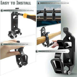 8 Pcs Fixed Hanging Latch Black
