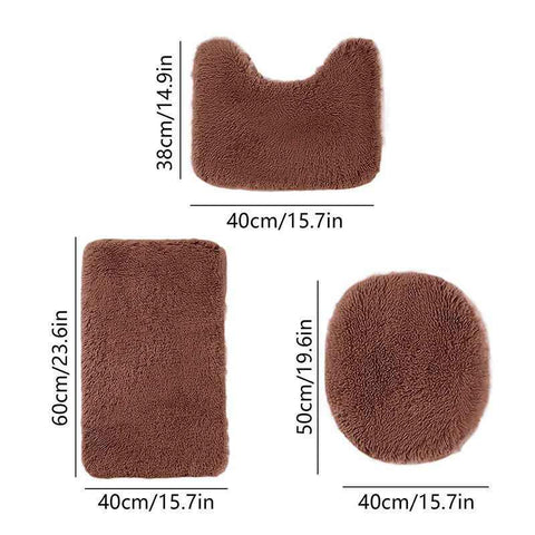 Bathroom Rugs Sets Brown