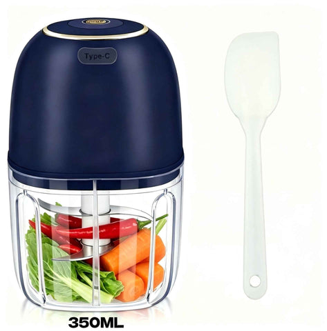 350ml Household Multifunctional Automatic Food Processor-blue